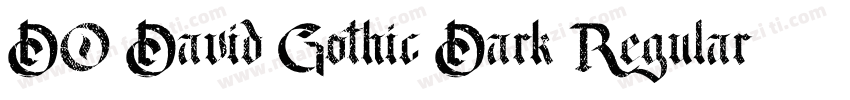 DO David Gothic Dark Regular字体转换
